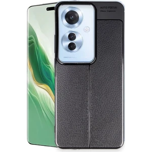 Oppo RO11 F Kılıf Deri Desli Kaliteli Silikon Kılıf