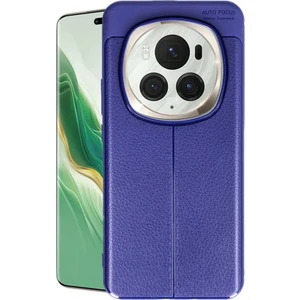 Huawei Magic6 Pro Kılıf Deri Desli Kaliteli Silikon Kılıf