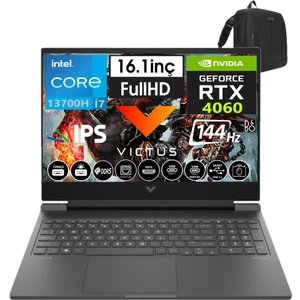 Hp Victus 16-R0065NT Intel I7-13700H 32GB Ddr5 512GB SSD 8GB/RTX4060 WINDOWS11PRO 16.1" 144 Hz Fhd IPS Taşınabilir Bilgisayar W8B5Y3EA45+WEBLEGELSINÇANTA