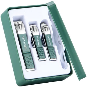 Çelik 4 Parça Tırnak Makası Cam Törpü Set