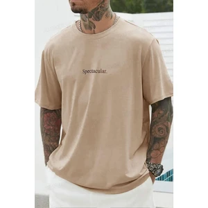 Teenage Millionaire Erkek Spectacular Camel Oversize Salas T-Shirt