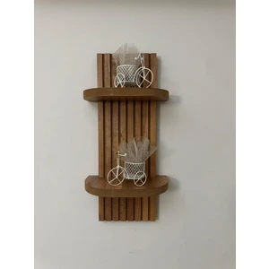 Fold Safir Meşe Duvar Rafı 45X22 cm