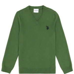 U.S. Polo Assn. Erkek Çocuk Yeşil Kazak /Triko 50294200-VR054