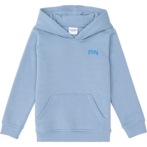 U.S. Polo Assn. Erkek Çocuk Açık Mavi Basic Kapüşonlu Sweatshirt 50295161-VR003