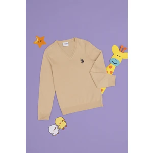 U.S. Polo Assn. Erkek Çocuk Açık Haki Kazak /Triko 50294200-VR183