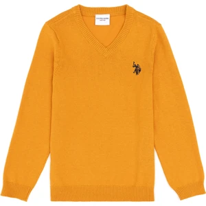 U.S. Polo Assn. Erkek Çocuk Hardal Kazak /Triko 50294200-VR072