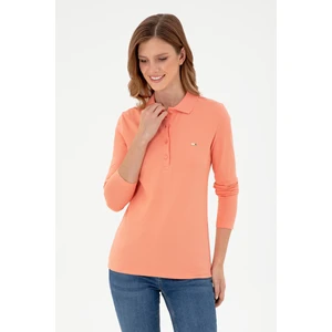 U.S. Polo Assn. Kadın Somon Sweatshirt 50296941-VR047