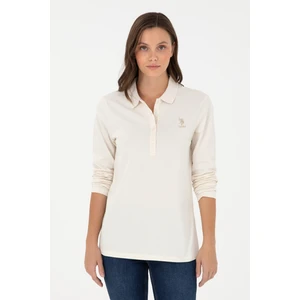 U.S. Polo Assn. Kadın Krem Sweatshirt 50289541-VR071