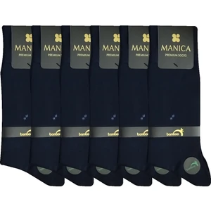 Erkek Bambu Yazlık Soket Çorap 6 Çift - Lacivert
