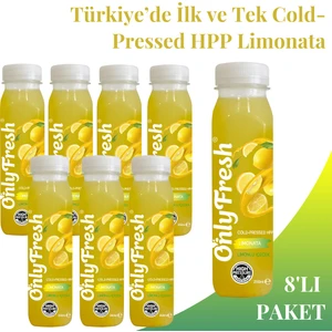 Only Fresh Limonata Taze Soğuk Sıkım 250ml x 8 Adet