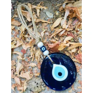 Erdoğan Hobi Jut Ipli Nazar Boncuğu Süs 10cm Nazarlık Duvar Süsü Kapı Süsü Ağaç Süsü Aksesuar Nazar 10,5cm Nazarlık