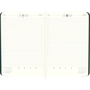 2025-16*24 Günlük Termo Deri Ajanda-Yeşil