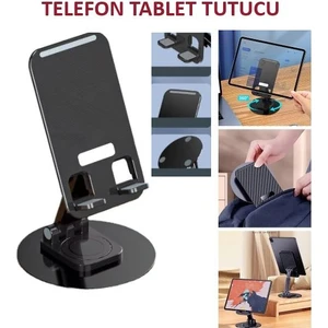Telefon Tutucu Katlanabilir Tablet Tutucu Masa Üstü Şarj Standı Metal Telefon Tutacağı