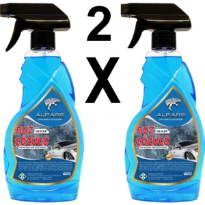 2 Adet - Araba Cam Buz Çözücü Sprey Buzlanma Önleyici Görüş Kolaylaştırıcı Cam Sprey 500 Ml