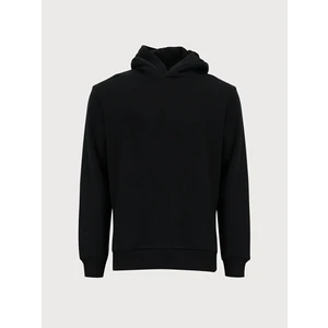 Ltb Sloganlı Kapüşonlu Fermuarsız Regular Fit Siyah Sweatshırt