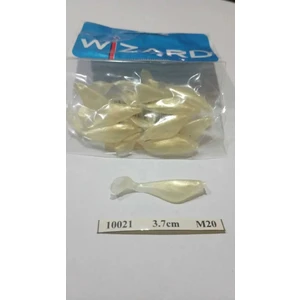 3,7 cm Silikon - 10 Lu - Iğnesiz Balık Formu