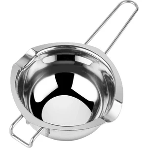 304 Çelik 600 ml Kulplu Benmari Çikolata Eritme Çırpma Kabı CIN868