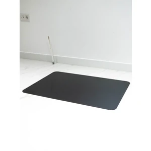 Siyah Büyük Kuzine Soba Tablası Altlığı (Temizliği Kolay Düz Estetik Büyük Kuzine Tablası) 95 cm x 59 cm)
