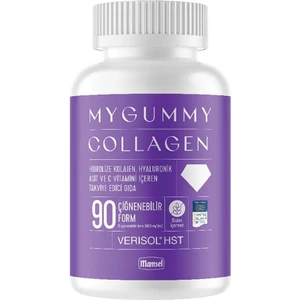 Mygummy Collagen Hidrolize Kolajen, Hyaluronik Asit ve C Vitamin Içeren Takviye Edici Gıda 90 Çiğnenebilir Form 00735