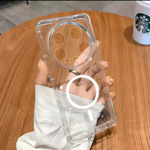 Şeffaf Mika Sararmaz Sert Magsafe Kılıf Mi 14 Ultra