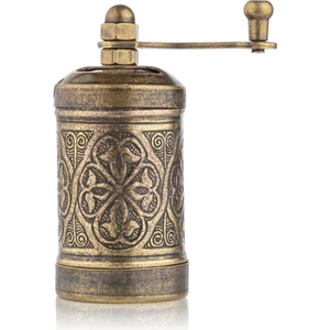 Glıos Antik Zamak Karabiber El Değirmeni Öğütücü Grinder 8 cm