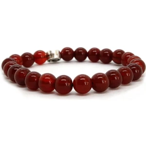 8mm Carnelian Akik Bileklik