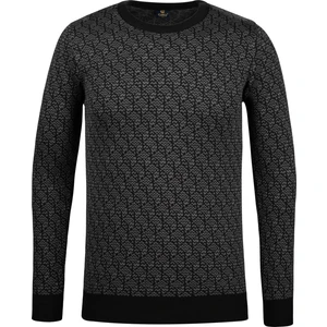 Çizgi Triko Erkek Kaba Örgü Sıfır Yaka Triko Kazak Desenli Kol ve Bel Lastikli Çelik Örgü Regular Kalıp - 5023C