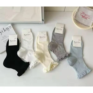 Tül Efekli Kadın Soket Çorap 5'çift