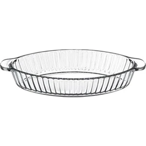 59724 Borcam Oval Meze Güveç Sunum Fırın Kabı Tepsisi 26CM