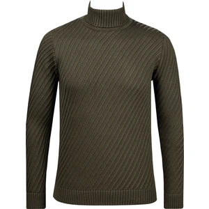 Çizgi Triko Erkek Tam Balıkçı Triko Kazak Desenli Kol ve Bel Lastikli Çelik Örgü Regular Kalıp - 5024E