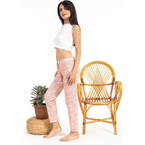 Kadın Kedi Desenli Tek Alt Turuncu