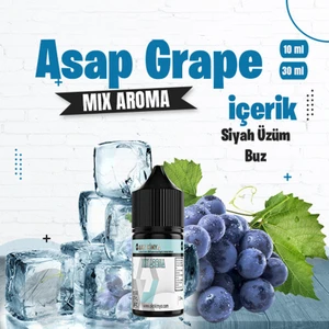Asap Grape Nasty Juice Mix Aroma Siyah Üzüm Buz Gıda Aroması 10 ml