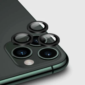 Piyasa Sepeti Apple iPhone 13 Pro Max 6.7'' Metal Çerçeveli Kamera Koruma Lensi Siyah