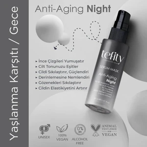 Anti-Aging Night : Yaşlanma Etkilerini Azaltan Serum Maske / Gece