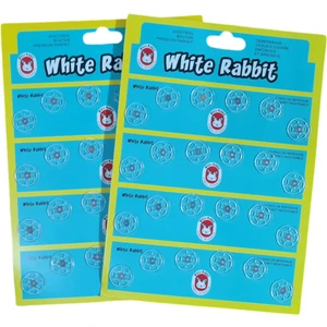 Dikmeli Plastik Çıtçıt 15MM - 48 Adet Dikmeli Şeffaf Çıtçıt