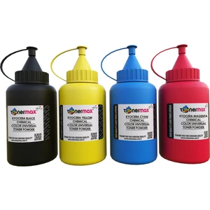 Toner Türk Kyocera Renkli Toner Tozu - Universal Cmyk Set  500GR Şişe