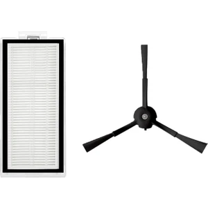 Roborock Q5 Pro , Q5 Pro Plus Uyumlu Siyah 2 Parça Yedek Set