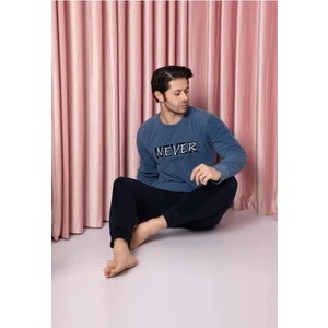 Erkek Bisiklet Yaka Kışlık Polar Pijama Takımı A100/73 - 1 Adet