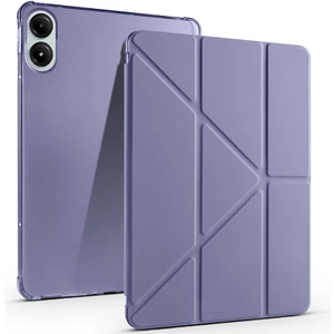 Megafox Teknoloji Xiaomi Redmi Pad Uyumlu Pro Kılıf Zore Tri Folding Kalem Bölmeli Standlı Kılıf, Mor
