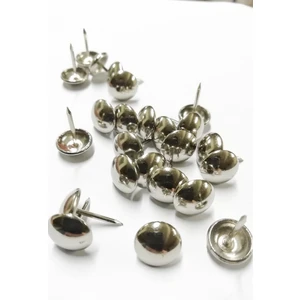 100 ADET 11 MM NİKEL KABARA RAPTİYE HOBİ ÇİVİSİ KOLTUK ÇANTA TASARIM AKSESUAR SÜSÜ