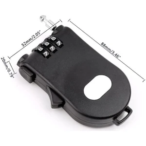 Weather Forecast Teleskopik 50 mm Uzayan Şifreli 3 Haneli Dolap Bagaj Kilidi Asma Kilit CIN816SY