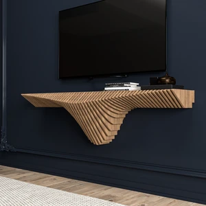 Barida Lumion Modern Ahşap Tv Ünitesi, Dekoratif Duvarrafı,özel Tasarım 150 cm