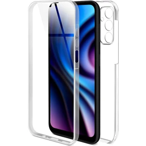 Samsung Galaxy A14 Kılıf 360 Şeffaf Ön Arka Korumalı Şeffaf Silikon