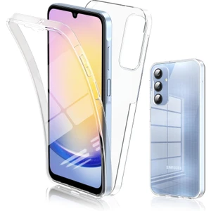 Samsung Galaxy A25 Kılıf 360 Şeffaf Ön Arka Korumalı Şeffaf Silikon