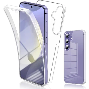 Samsung Galaxy S24 Kılıf 360 Şeffaf Ön Arka Korumalı Şeffaf Silikon