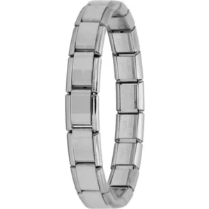 Çelik Yazısız Italyan Charm Bileklik