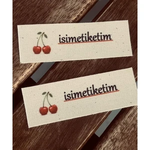 Pamuk Keten Etiket 2x6 cm 100 Adet