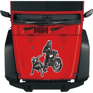 Sticker Usta Motosiklet Chopper Pitbull Sticker 00545