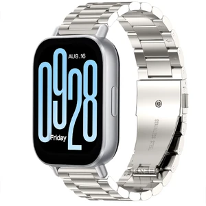 Xiaomi Redmi Watch 5 Active/Redmi 5 Lite Uyumlu Paslanmaz Döküm Çelik Metal Baklalı Kordon