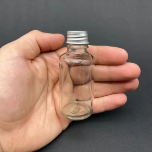 Cam Metal Kapak Kolonya Losyon Boş Şişe 30 ml x 20 Adet